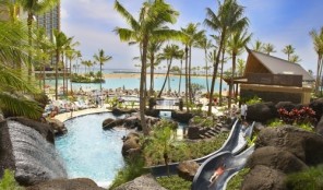 Hilton Grand Vacations Club Grand Waikikian Paradise Pool at The Grand Waikikian at Hilton Hawaiian Village