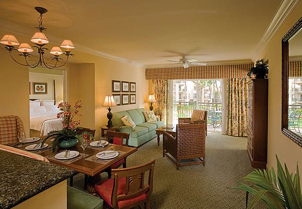Marriott Waiohai Beach Club Advantage Vacation Timeshare Res Bedroom Marriott Waiohai Beach Club Villa Living Area