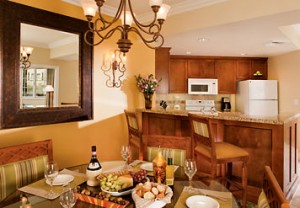 Marriott's Newport Coast Villas Kitchen and Living Room