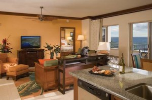 Marriott Maui Ocean Club-Lahaina and Napili Villas Living Area