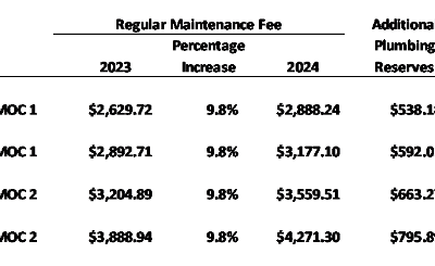 Marriott Maui Ocean Club 2024 Maintenance Fees and Special Assessment Explanation